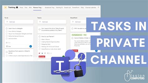 planner in private channel